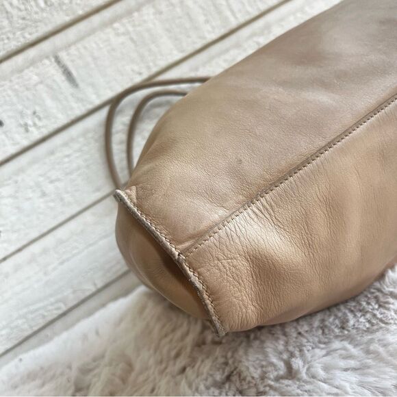 GUCCI Beige Y2K Vintage Slouchy Tote Drawstring Shoulder Bag Jackie Sherry Line - Picture 8 of 13